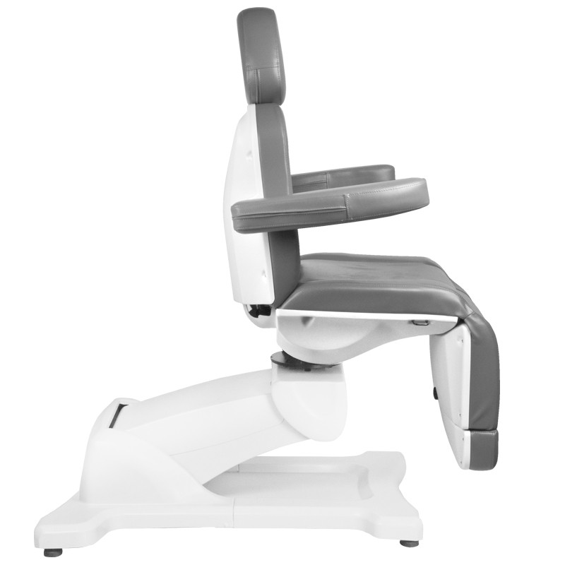 Fotel Kosmetyczny Elektr. Azzurro 869 a Obrotowy 4 Siln. Szary