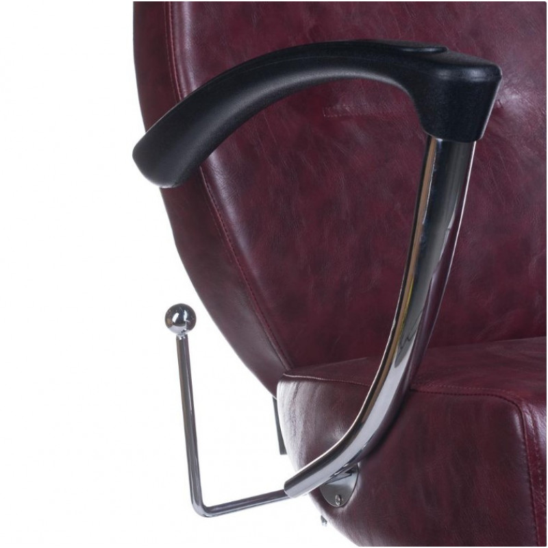 Fotel Barberski Hektor Bh-3208 Wiśniowy