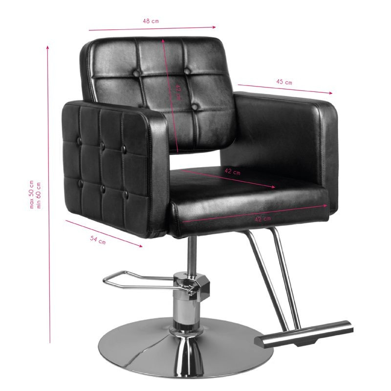 Hair System Fotel Fryzjerski 90-1 Czarny