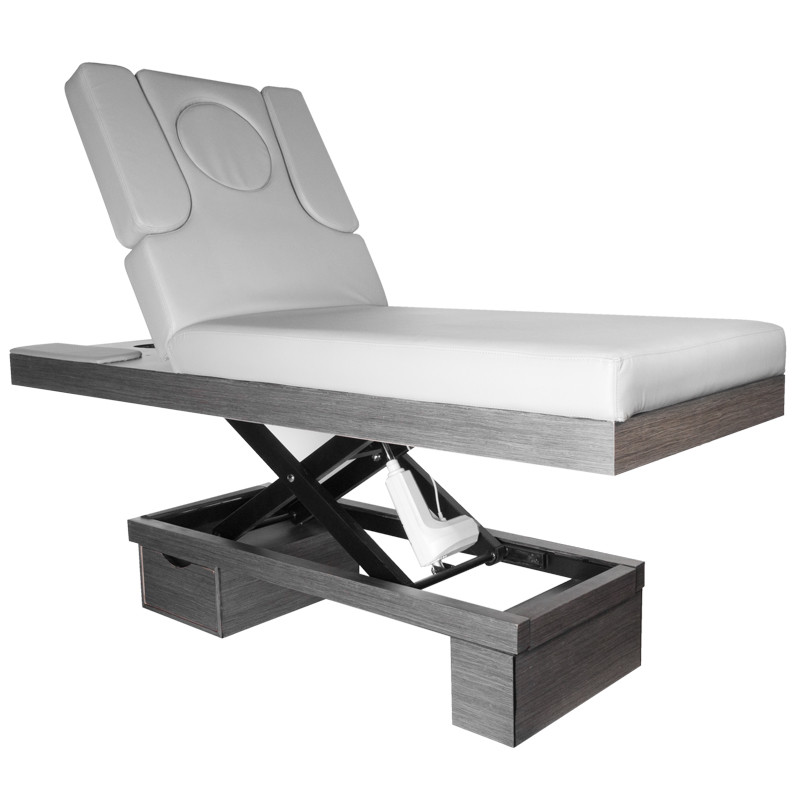 Spa Leżanka Kosmetyczna Azzurro Wood 815 B Świecąca Grey Podgrzewana