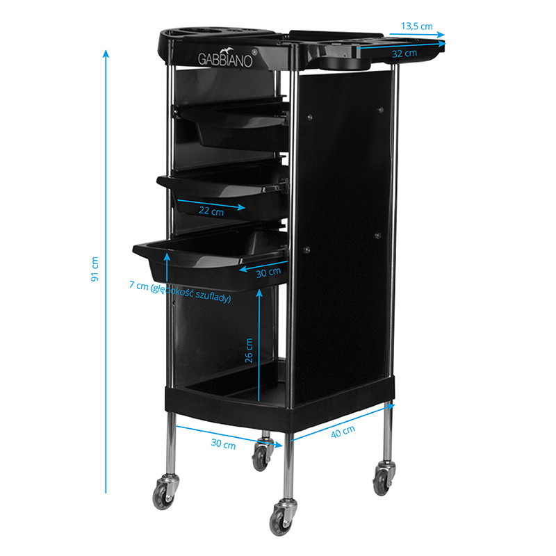 Gabbiano Pomocnik Fryzjerski Fx11-A Black