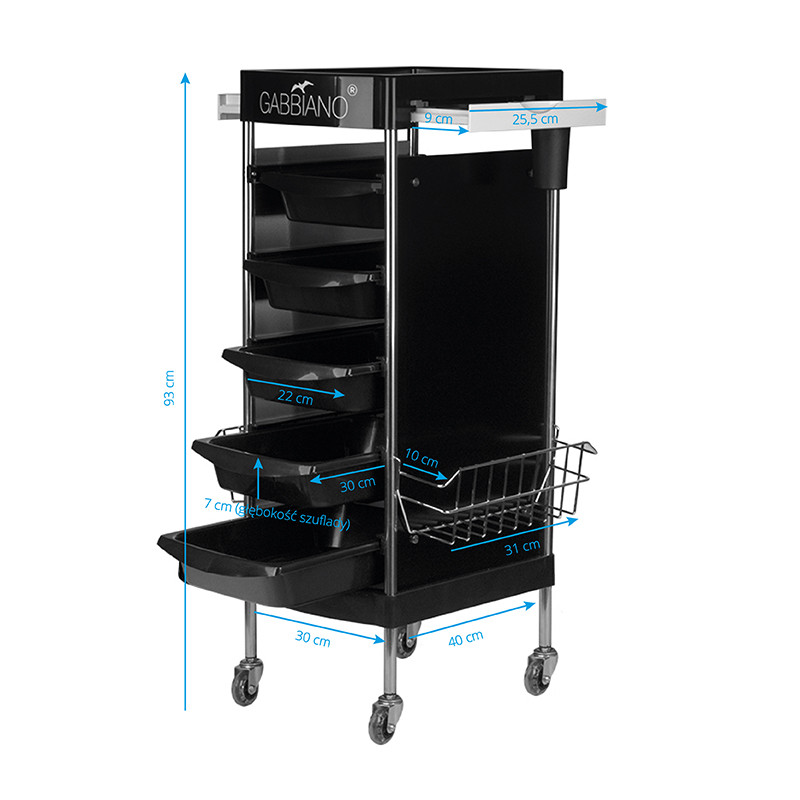 Gabbiano Pomocnik Fryzjerski Fx11 E Black