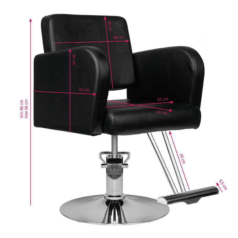 Hair System Fotel Fryzjerski Hs92 Czarny 