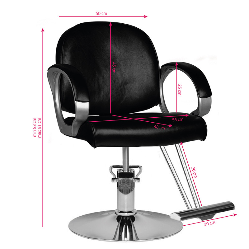 Hair System Fotel Fryzjerski Hs00 Czarny 