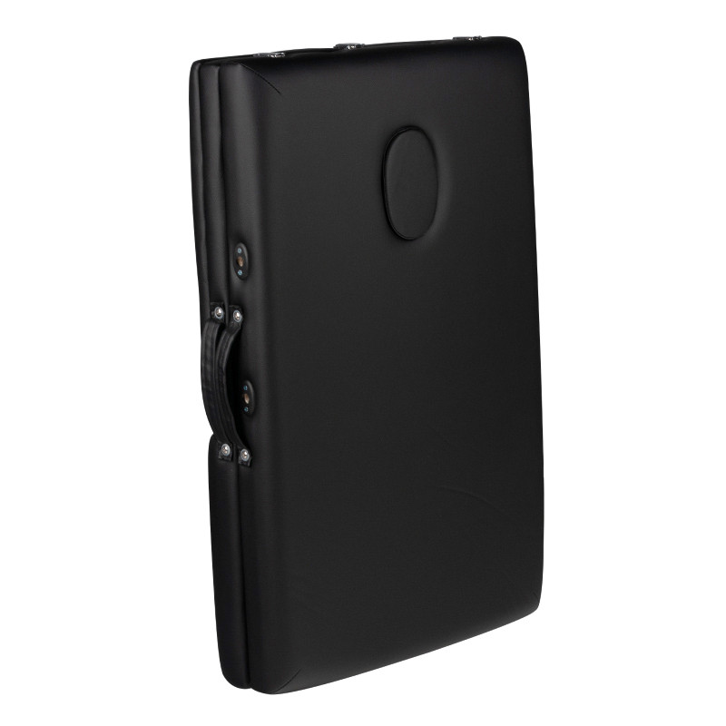 Stół Składany Do Masażu Aluminiowy Komfort 2 Segmenty Black