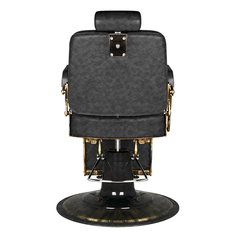 Gabbiano Fotel Barberski Boss Hd Old Leather Czarny