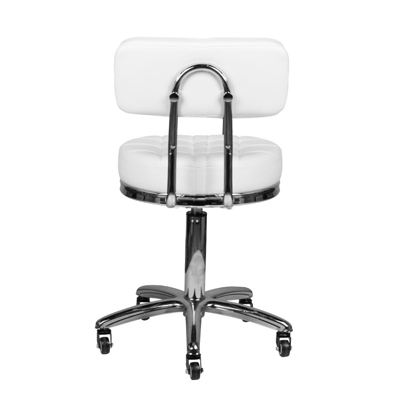 Taboret Kosmetyczny Am-877 Biały