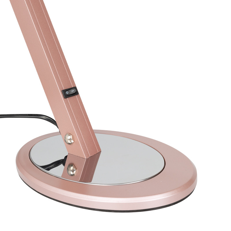 Lampa Na Biurko Slim Led Różowe Złoto