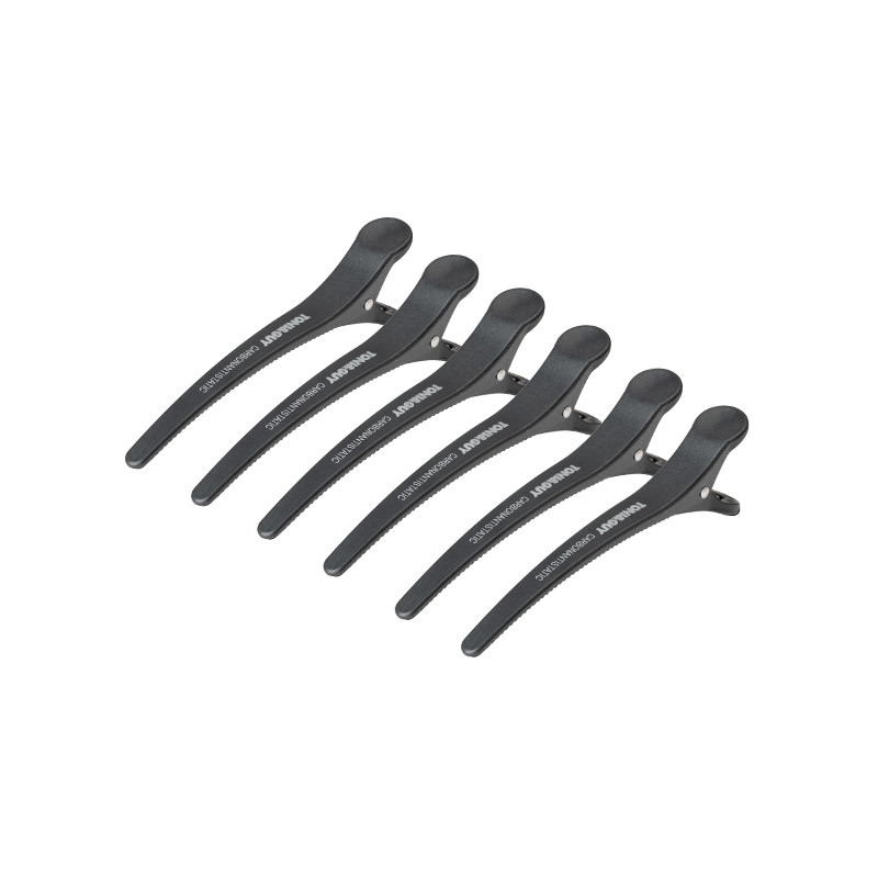 Klamry Fryzjerskie Do Włosów Toni&guy E-32 6 Szt 11,5 Cm Czarne 