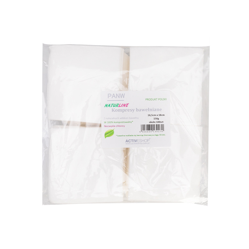Kompresy Bawełniane Naturline 150 G 16,5cm X18cm 