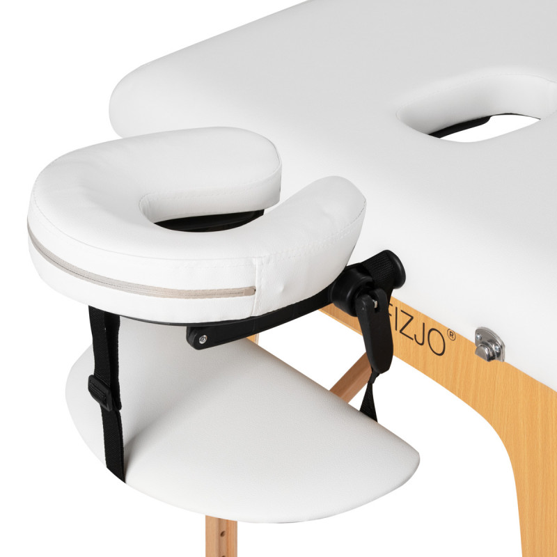 Stół Składany Do Masażu Wood Komfort Activ Fizjo Lux 2 Segmentowy 190x70 Biały