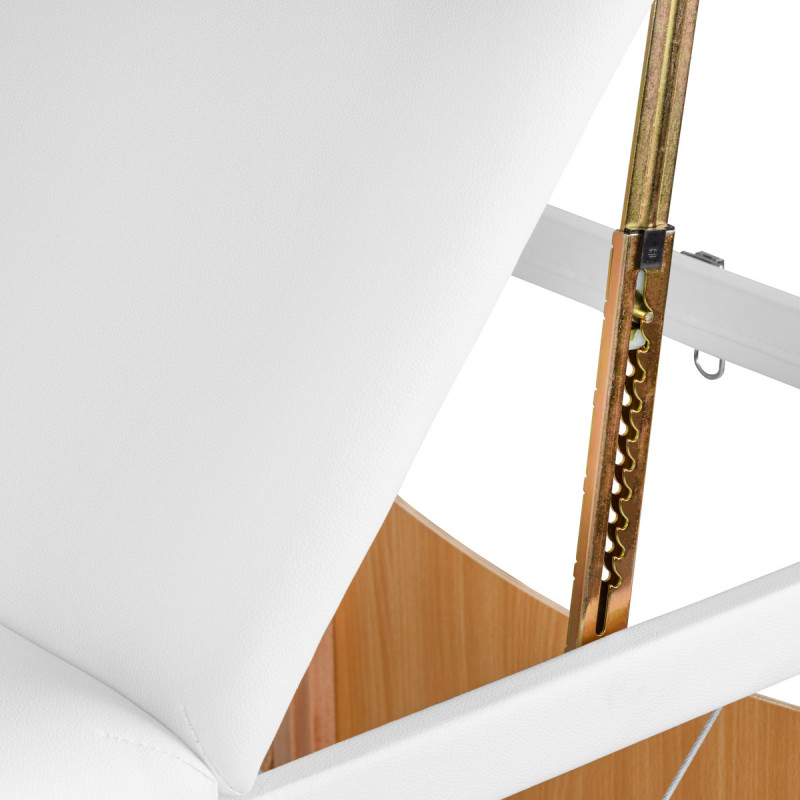 Stół Składany Do Masażu Wood Komfort Activ Fizjo Lux 3 Segmentowy 190x70 Biały