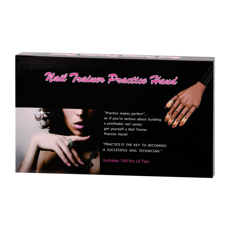 Ręka Dłoń Do Ćwiczeń Nauki Manicure Paznokcie Tips 95