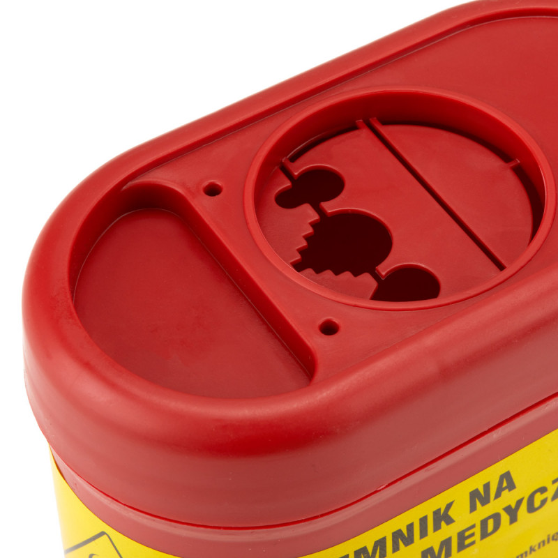 Pojemnik Na Odpady Medyczne 0,7 L Czerwony