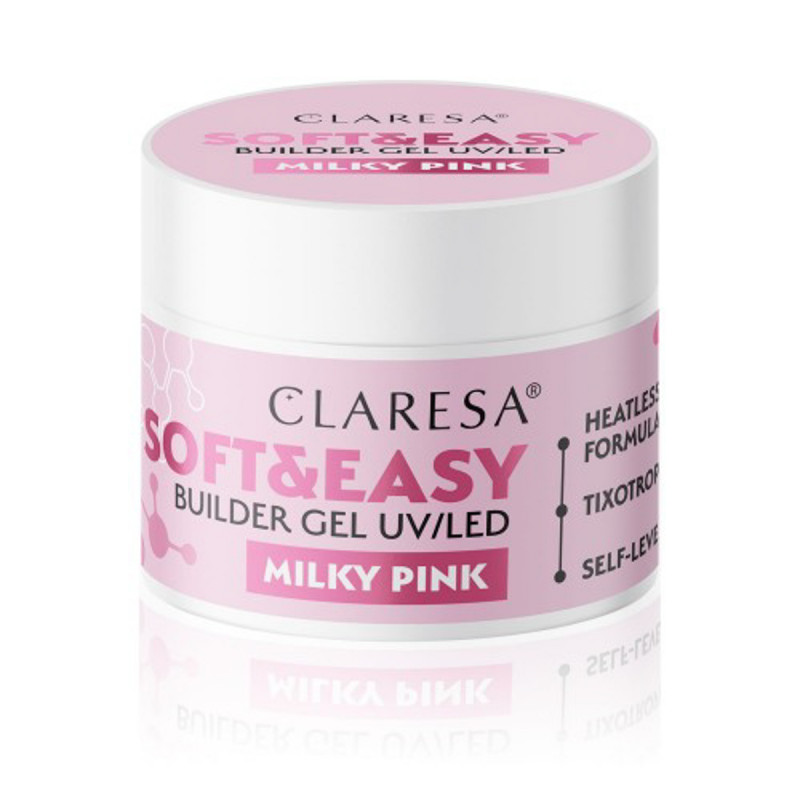 Claresa Żel Budujący Soft&easy Gel Milky Pink 12g 