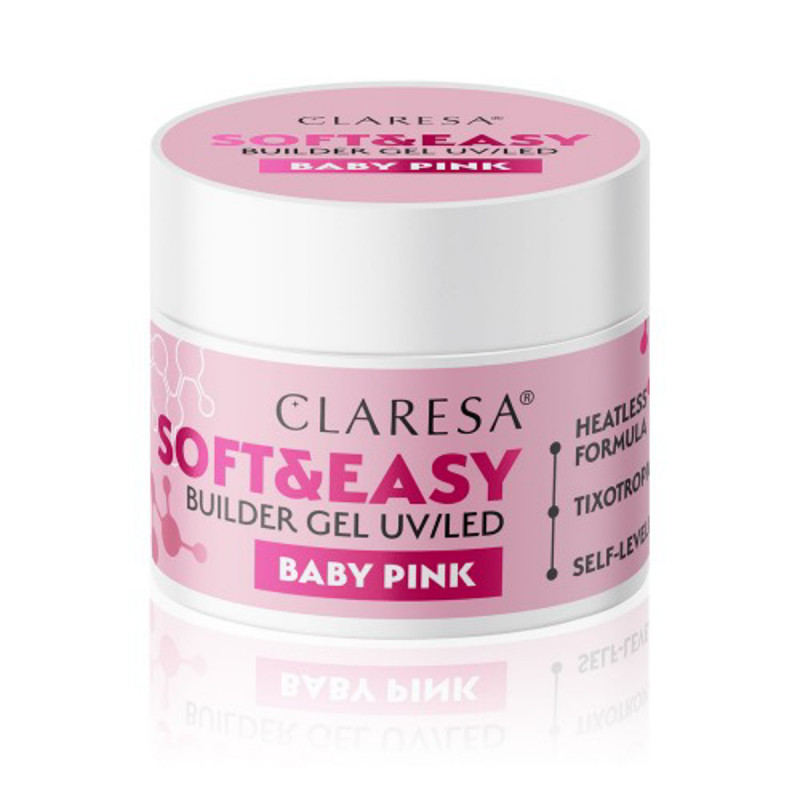 Claresa Żel Budujący Soft&easy Gel Baby Pink 90g 