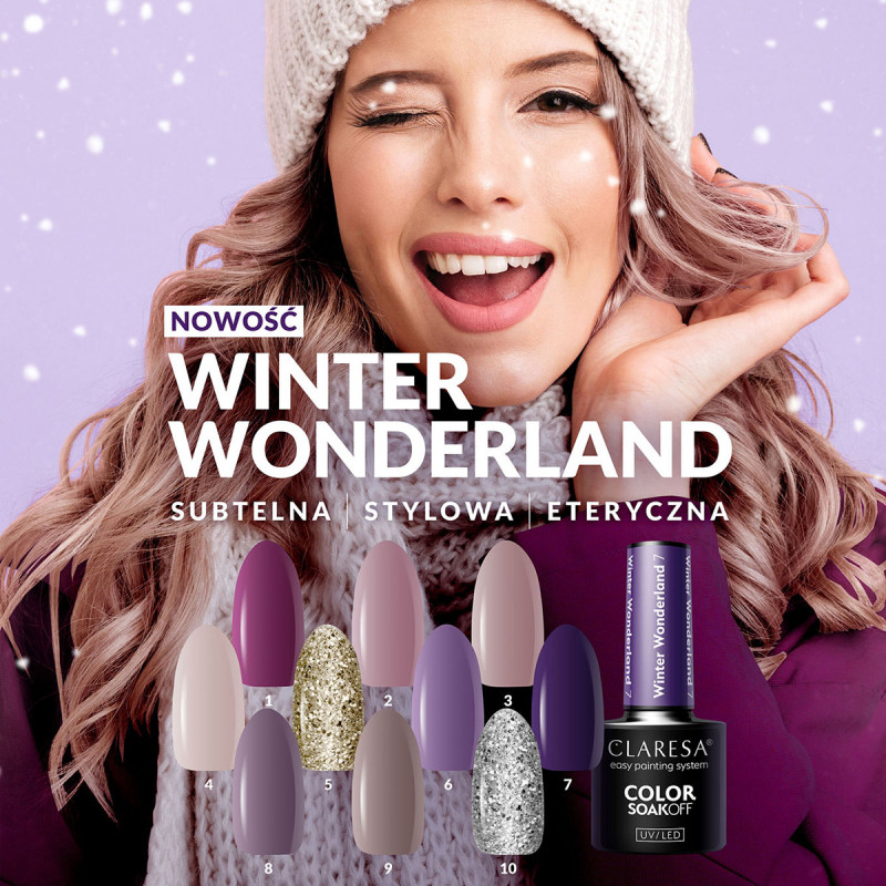 Claresa Lakier Hybrydowy Winter Wonderland 8 - 5g