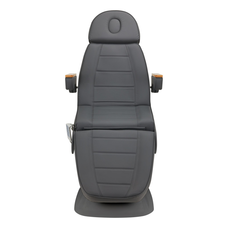 Fotel Kosmetyczny Elektryczny SILLON Lux 3 silniki szary, szara podstawa