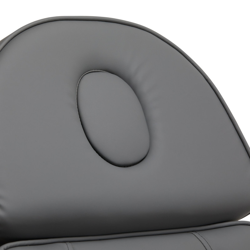 Fotel Kosmetyczny Elektryczny SILLON Lux 3 silniki szary, szara podstawa