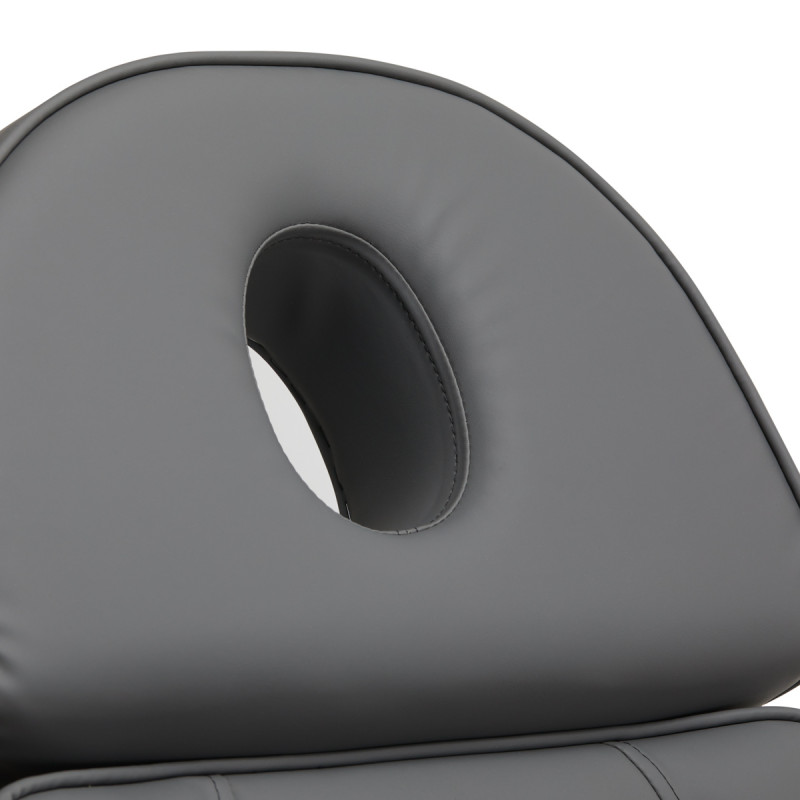 Fotel Kosmetyczny Elektryczny SILLON Lux 3 silniki szary, szara podstawa