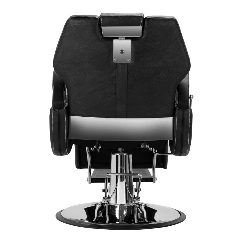Gabbiano fotel barberski Dallas Czarny 