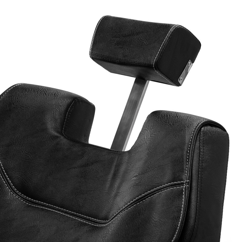 Gabbiano fotel barberski Dallas Czarny 