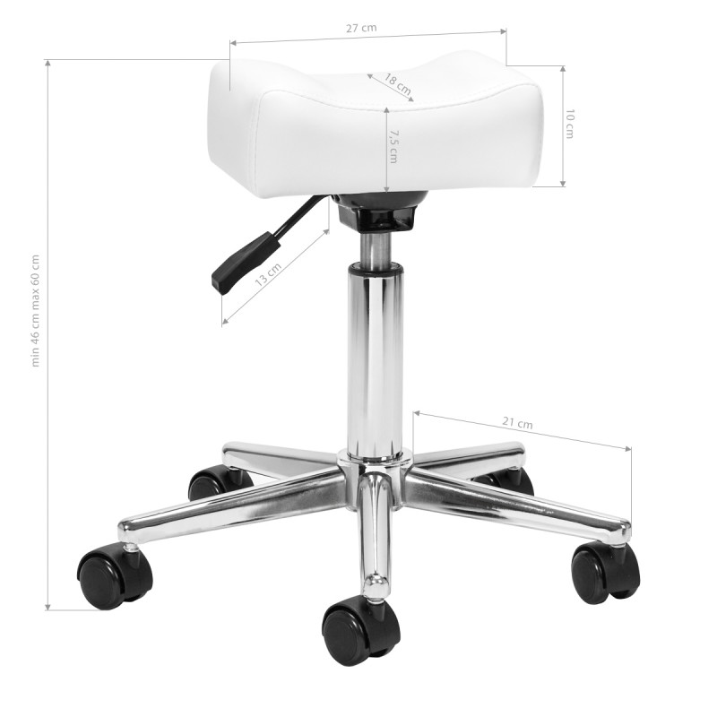Podnóżek mobilny Sillon Bell do pedicure Biały