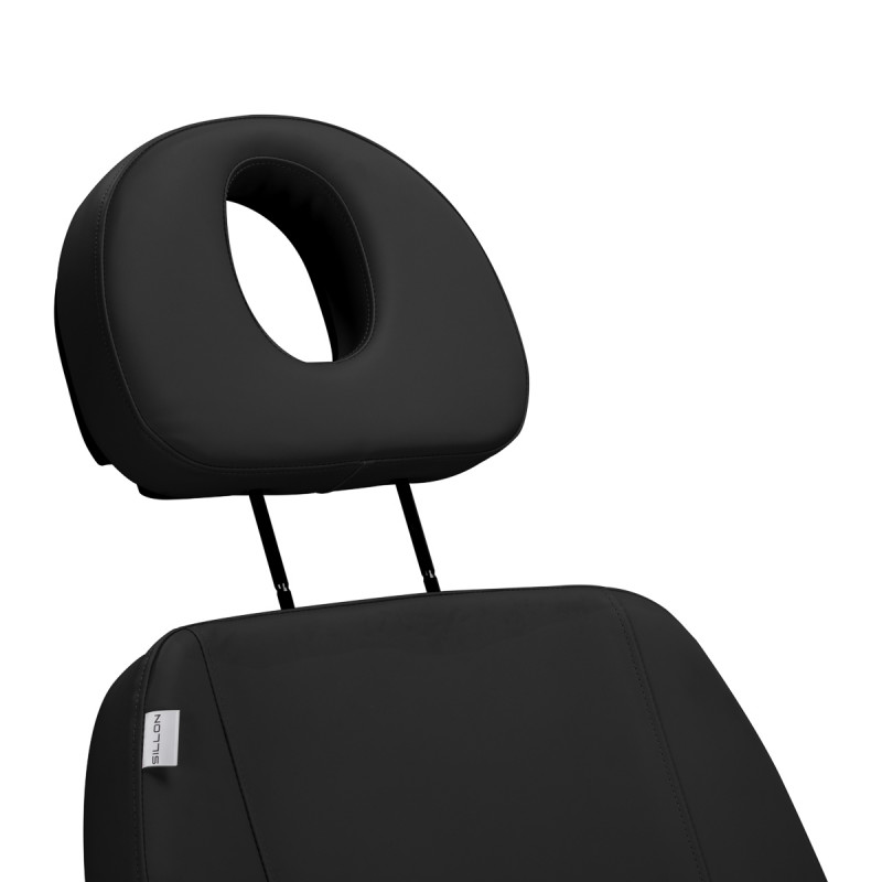 Elektryczny fotel kosmetyczny SILLON CLASSIC 3 silniki Czarny