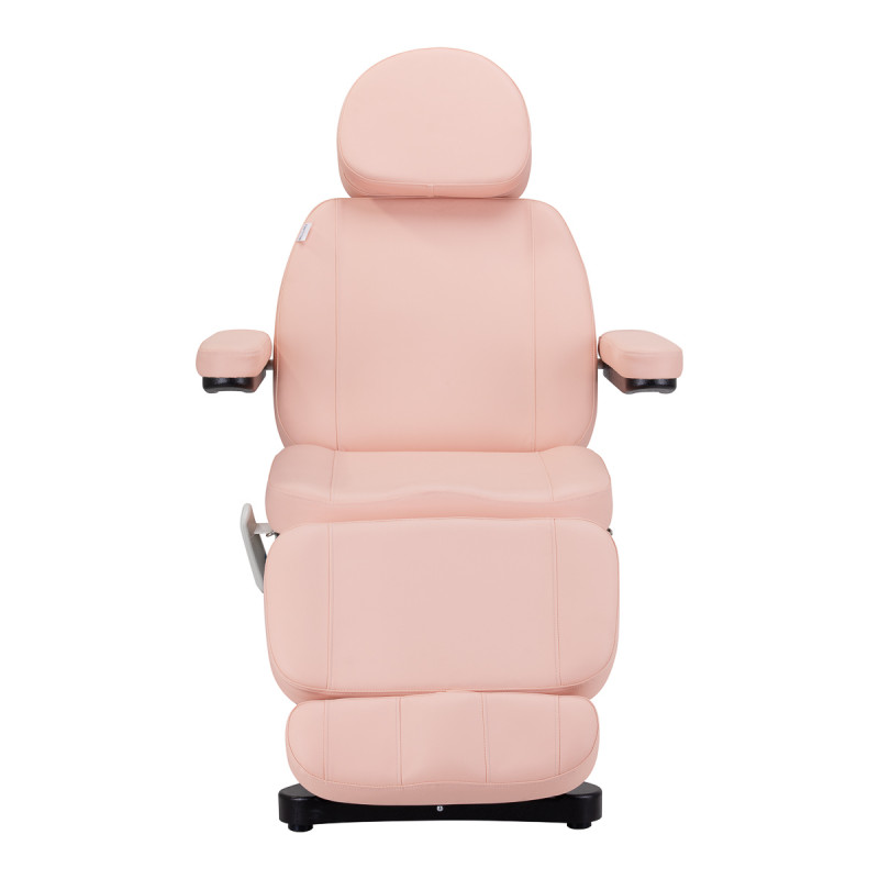 Elektryczny fotel kosmetyczny SILLON CLASSIC 3 silniki Różowo Czarny