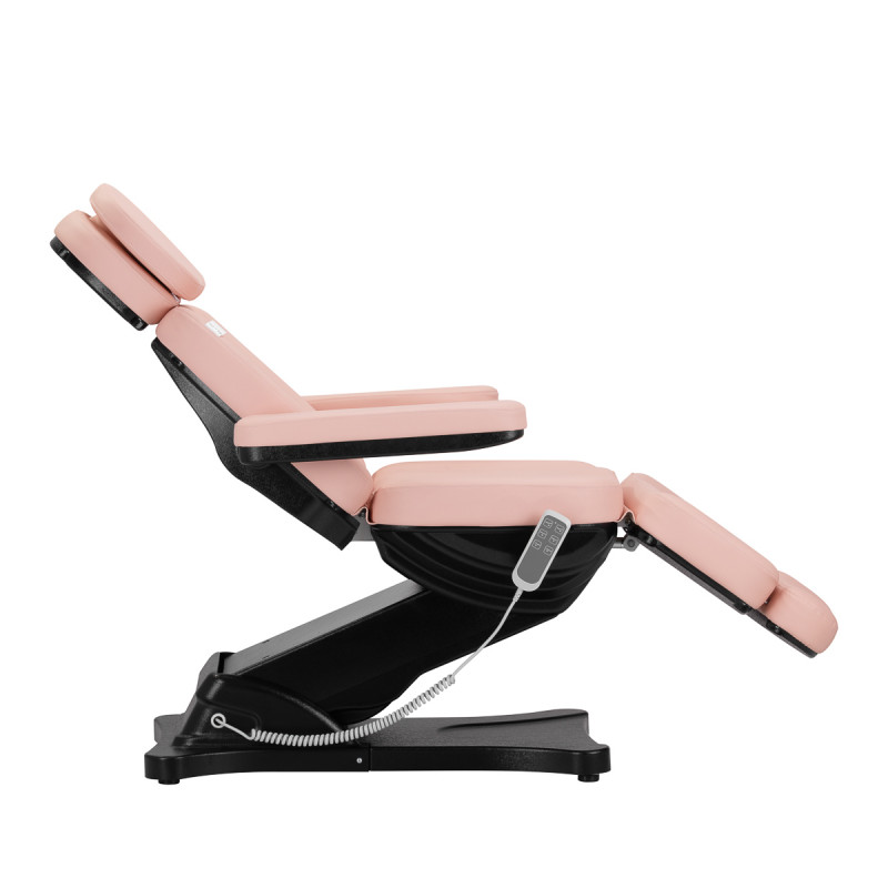 Elektryczny fotel kosmetyczny SILLON CLASSIC 3 silniki Różowo Czarny