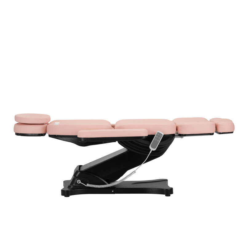 Elektryczny fotel kosmetyczny SILLON CLASSIC 3 silniki Różowo Czarny