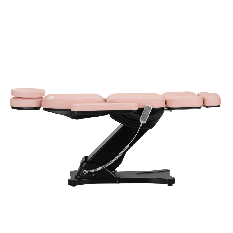 Elektryczny fotel kosmetyczny SILLON CLASSIC 3 silniki Różowo Czarny