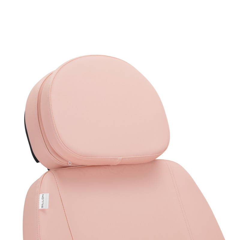 Elektryczny fotel kosmetyczny SILLON CLASSIC 3 silniki Różowo Czarny
