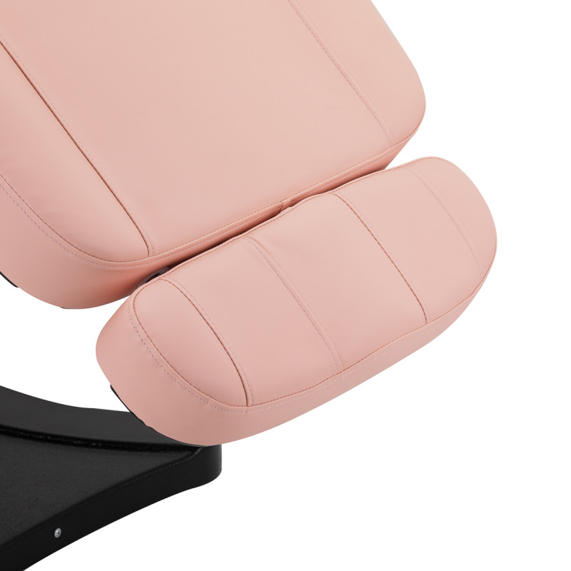 Elektryczny fotel kosmetyczny SILLON CLASSIC 3 silniki Różowo Czarny