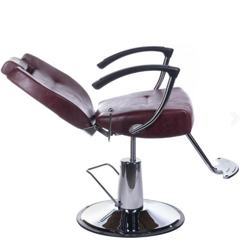 Fotel Barberski Hektor Bh-3208 Wiśniowy