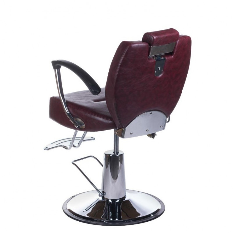 Fotel Barberski Hektor Bh-3208 Wiśniowy