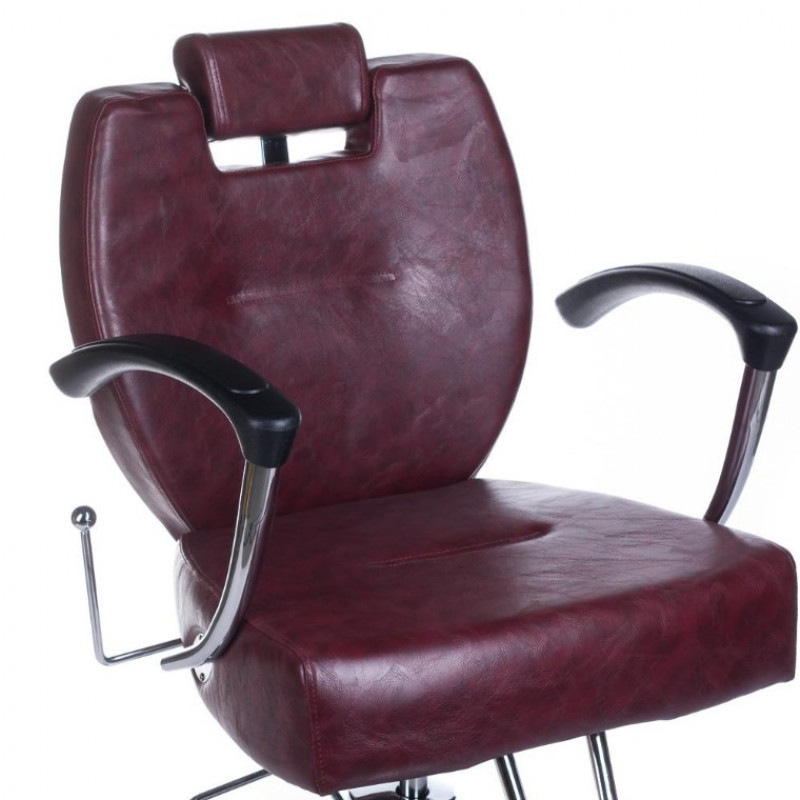 Fotel Barberski Hektor Bh-3208 Wiśniowy