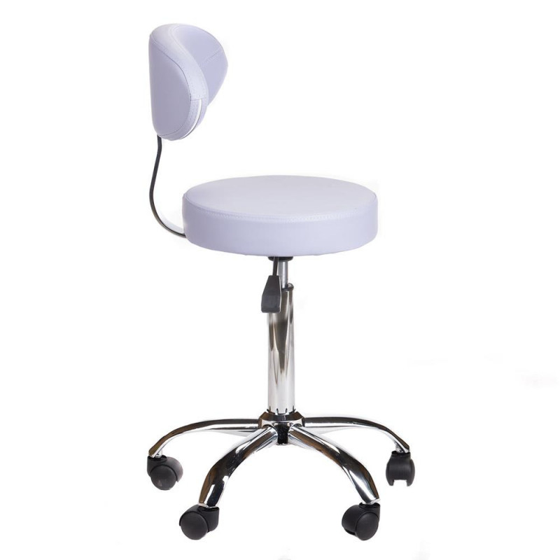 Taboret Kosmetyczny Z Oparciem Bd-9934 Lawenda
