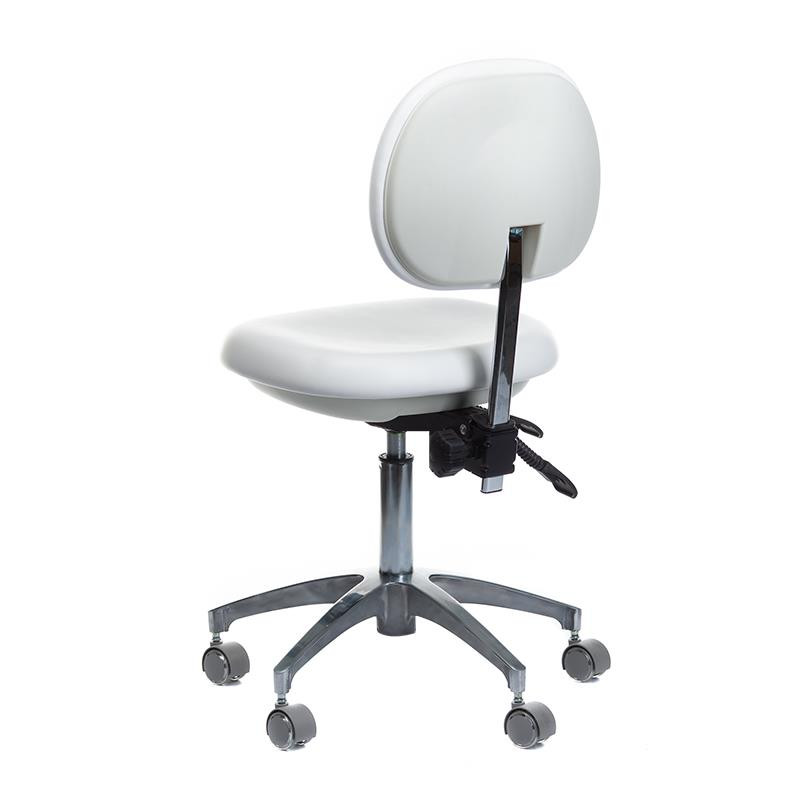 Taboret Medyczny Z Oparciem Bd-Y941 Biały