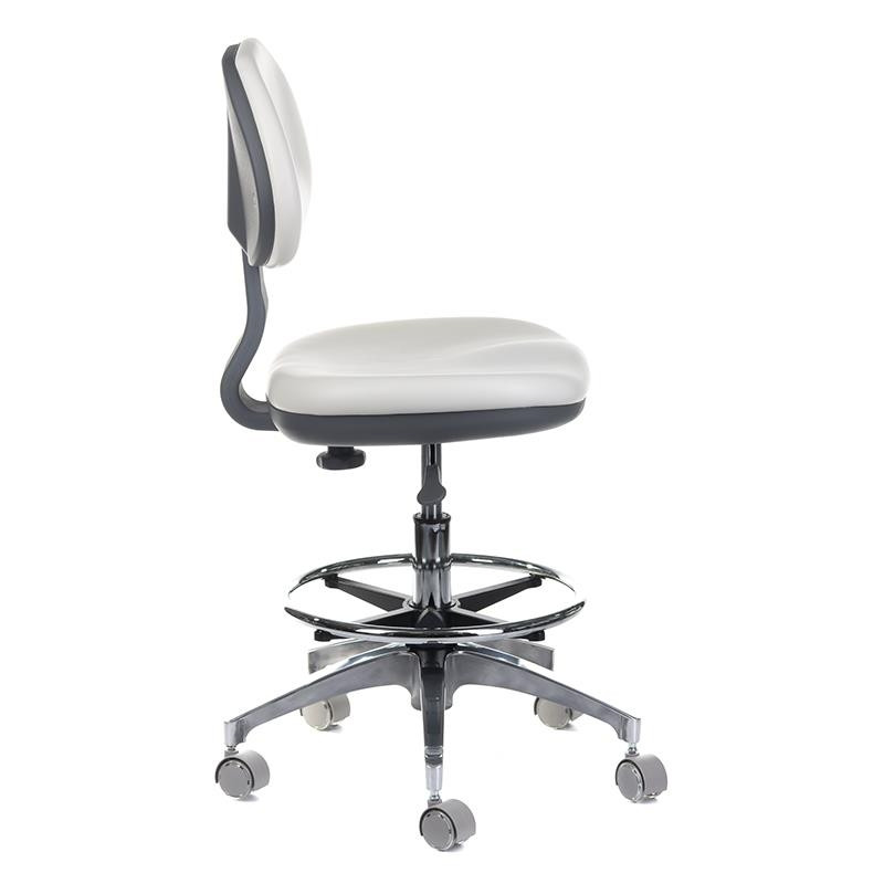 Taboret Medyczny Z Oparciem Bd-Y942 Biały