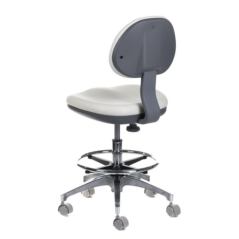 Taboret Medyczny Z Oparciem Bd-Y942 Biały