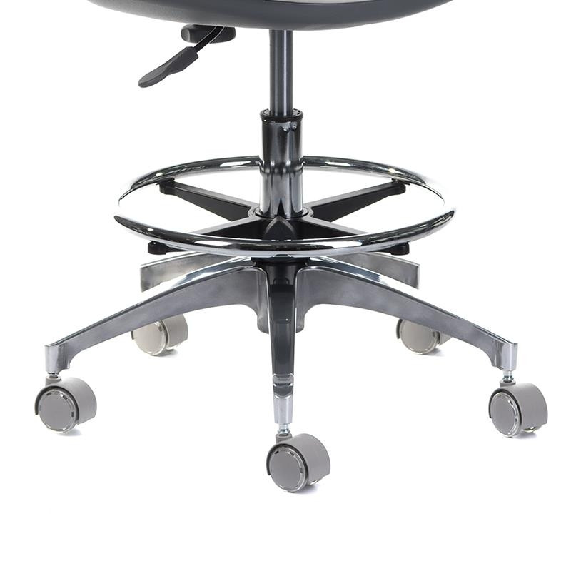 Taboret Medyczny Z Oparciem Bd-Y942 Biały