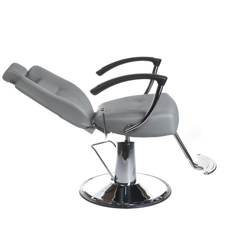 Fotel Barberski Hektor Bh-3208 Jasno Szary
