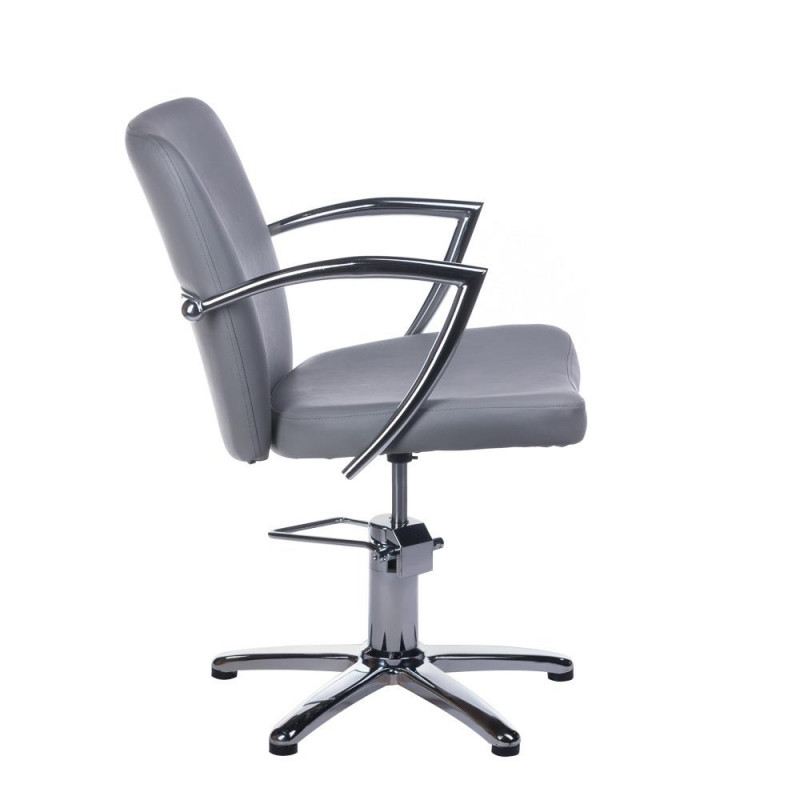 Fotel Fryzjerski Livio Jasno Szary Bh-8173