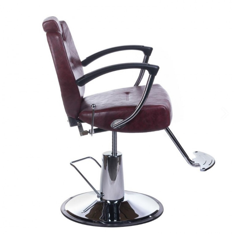 Fotel Barberski Hektor Bh-3208 Wiśniowy