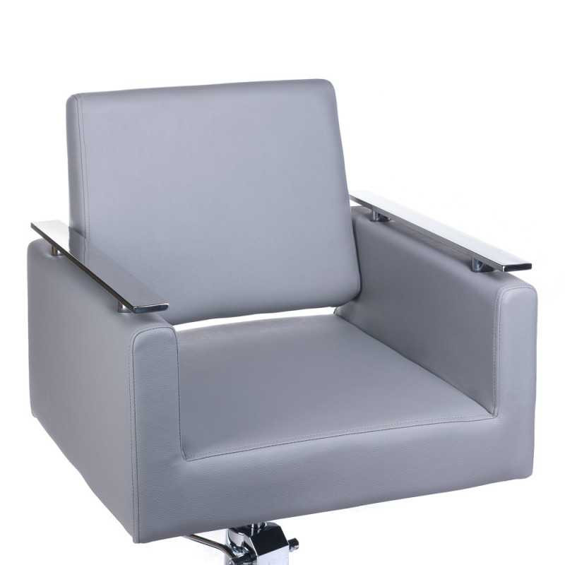 Fotel Fryzjerski Milo Bh-6333 Jasno Szary