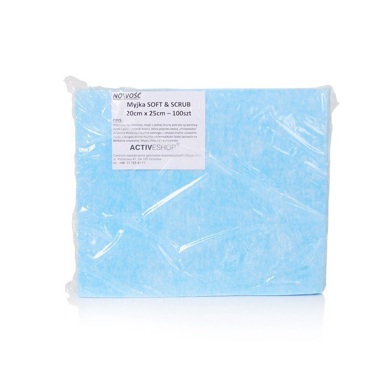 Jednorazowe Chusty-Myjki Zabiegowe 100 Szt. Soft&scrub 20 X25 Cm