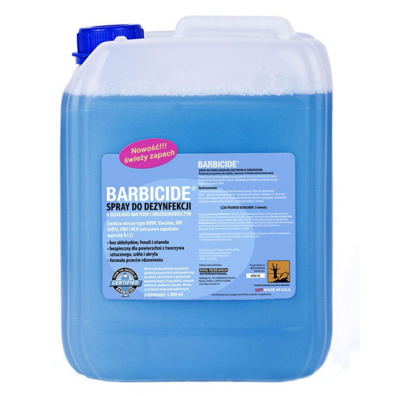 Barbicide Spray Do Dezynfekcji Wszystkich Powierzchni Zapachowy - Uzupełnienie 5l