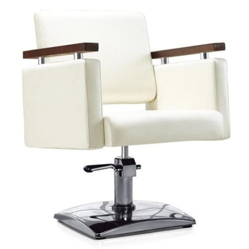 Fotel fryzjerski MILO BH-6333 Kremowy
