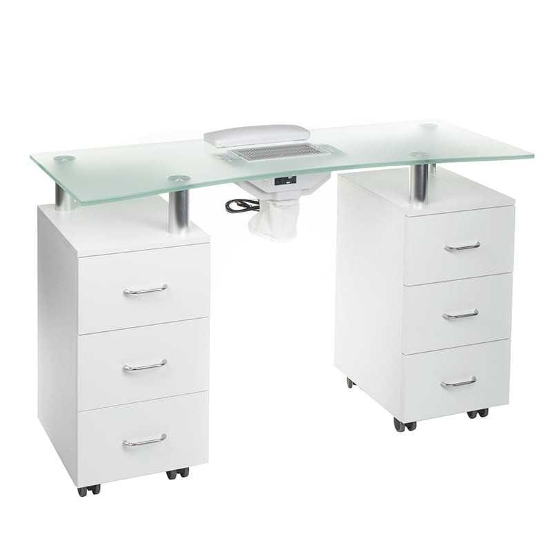 Stolik Do Manicure + Pochłaniacz Bd-3425-1+p Biały